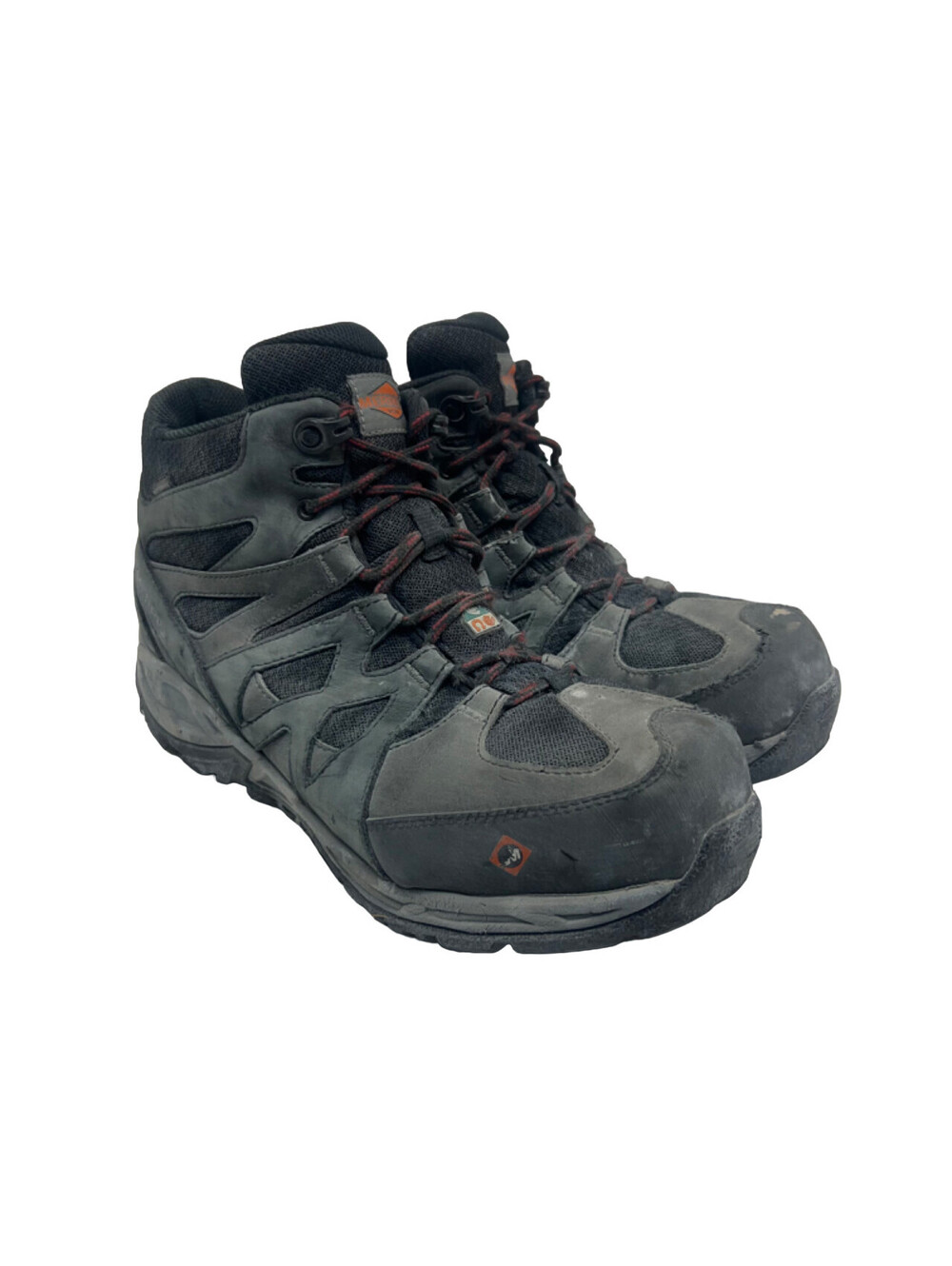 Merrell Women's Mid Siren Waterproof Alloy-Toe CSA Work Boots Black/Red Size 10M